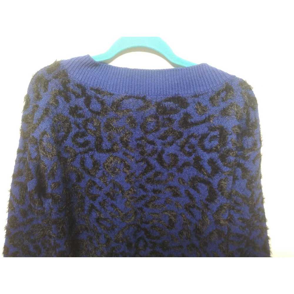 Designer Marc NY sweater pullover blue black eyel… - image 7