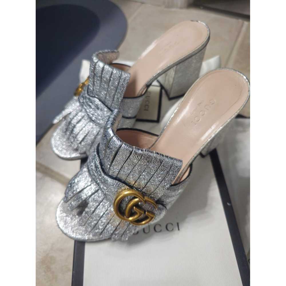 Gucci Marmont leather sandal - image 3