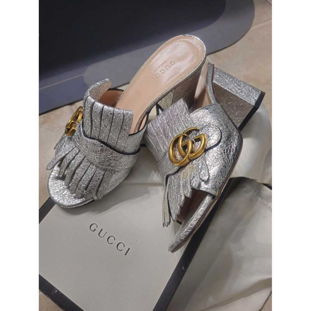 Gucci Marmont leather sandal - image 9