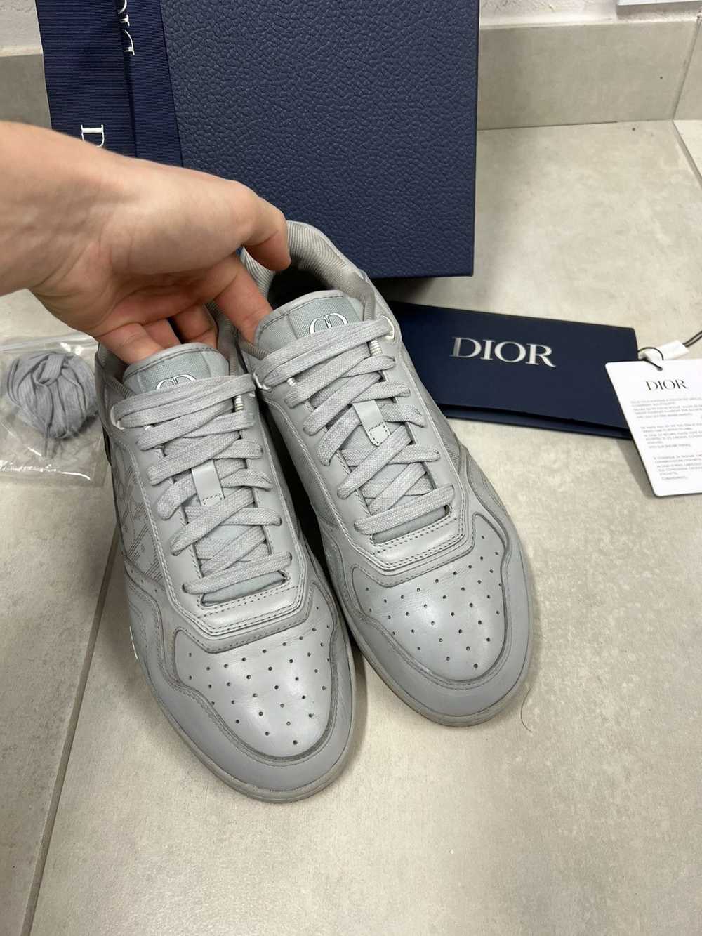 Dior Dior b27 low top grey sneakers - image 2