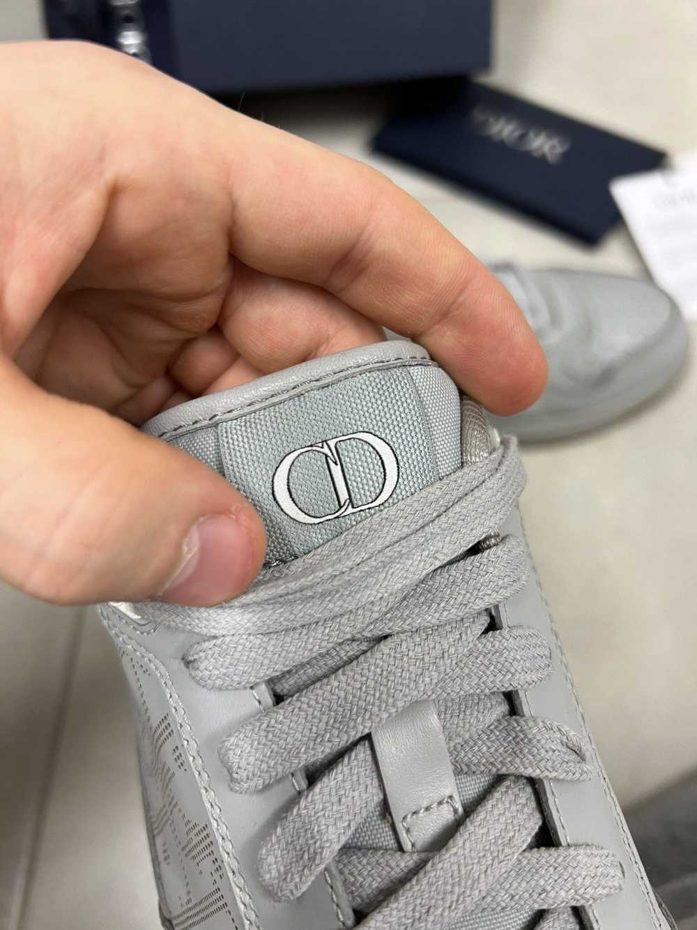 Dior Dior b27 low top grey sneakers - image 6