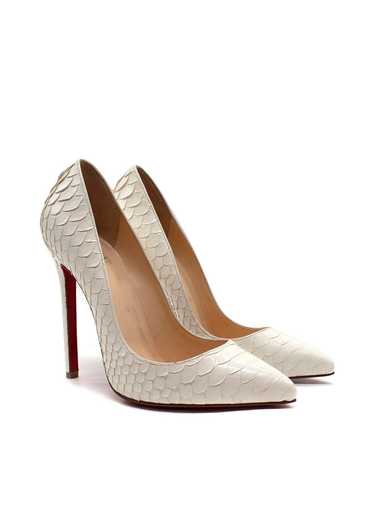 Managed by hewi Christian Louboutin Cream Python L