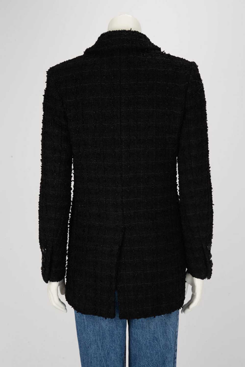 Chanel Black Fantasy Tweed D.B. Jacket FR 34 - image 3