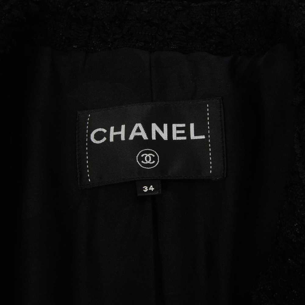 Chanel Black Fantasy Tweed D.B. Jacket FR 34 - image 7