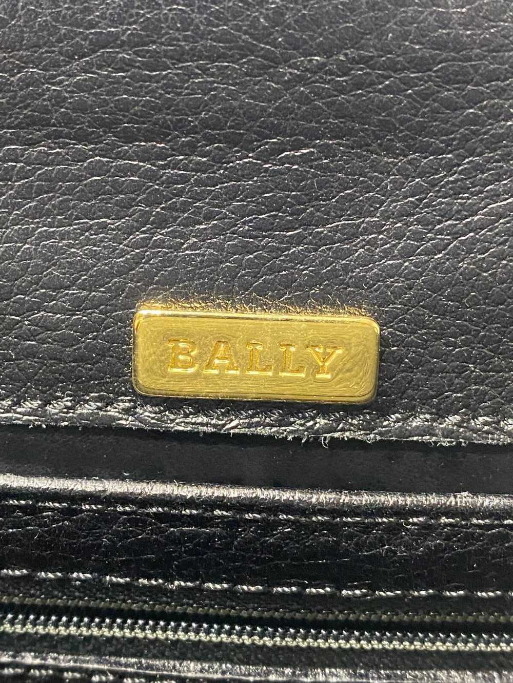 AUTHENTIC Bally Black Leather Kelly Shoulder Bag - image 5