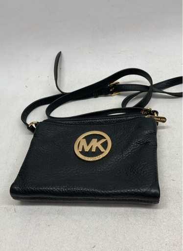 Michael Kors Black Leather Crossbody Purse