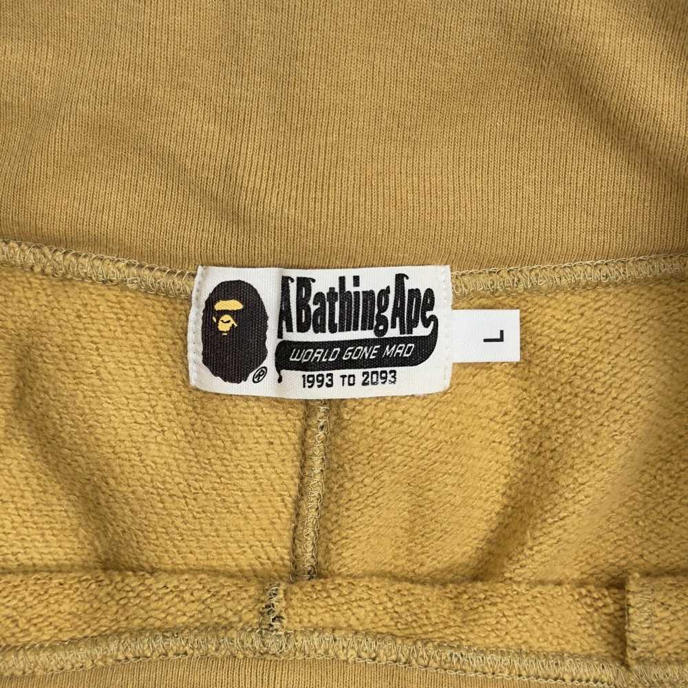 Bape Bape 1st Camo Shark Sweat Shorts Yellow - image 12