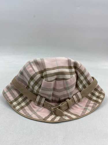 Authentic Burberry Nova Pink Check Bucket Hat