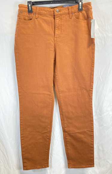 NWT Talbots Womens Orange Flawless Slim Fit Stretc