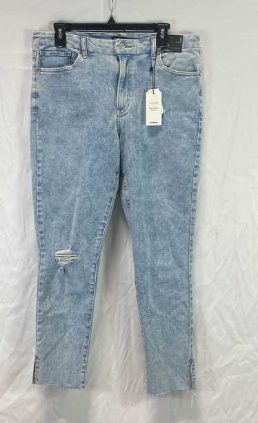 NWT Express Womens Blue Distressed Light Wash Deni