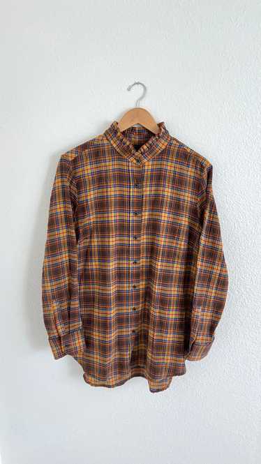 Elliott Lauren Plaid Ruffle Shirt (L) | Used,…