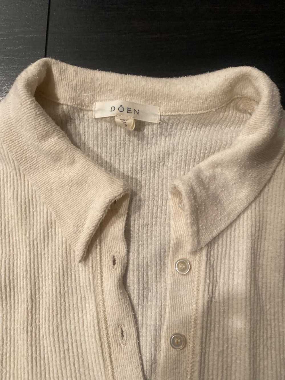 DŌEN Silk Noil Henley (S) | Used, Secondhand, Res… - image 2