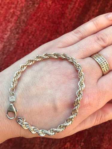 American Silver Sterling silver chunky rope bracel