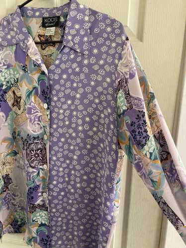 Koos of course! Patterned silk blouse (M) | Used,…