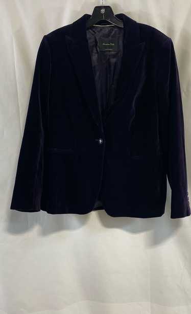 Massimo Dutti Womens Purple Velvet Long Sleeve Si… - image 1