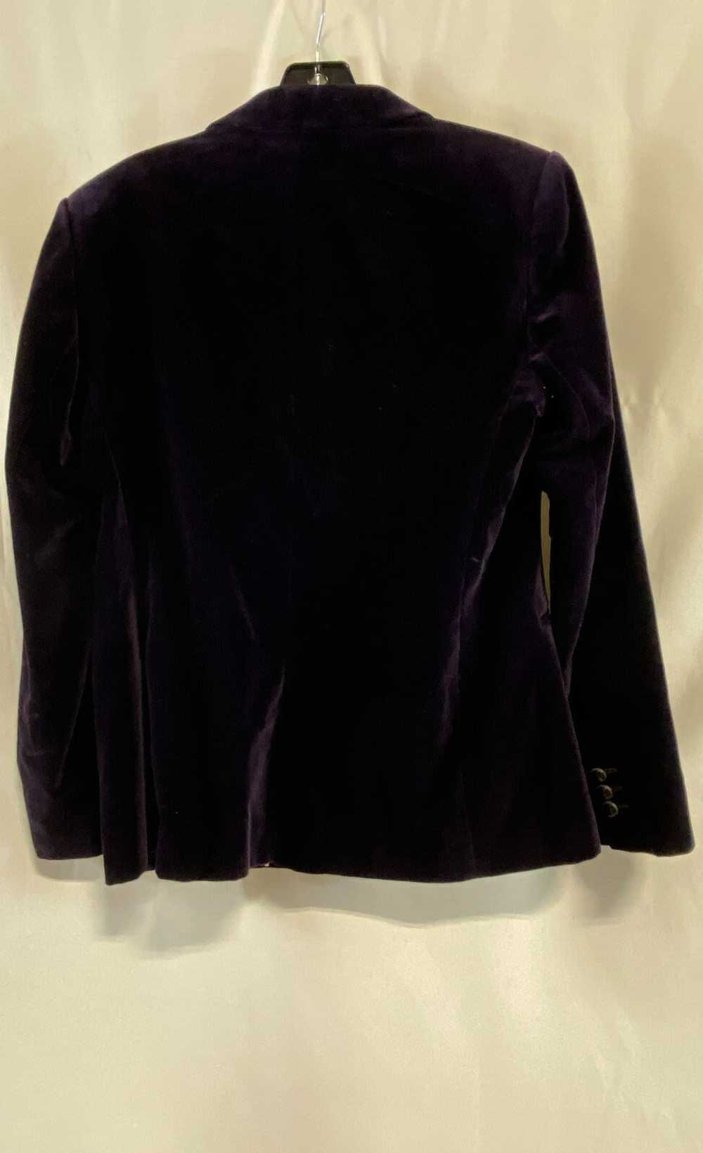 Massimo Dutti Womens Purple Velvet Long Sleeve Si… - image 2