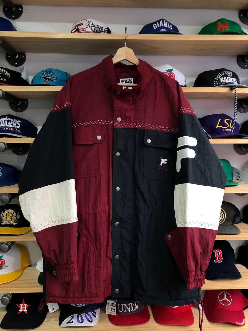 Vintage Fila Zip Up Windbreaker Parka Size XL - image 1