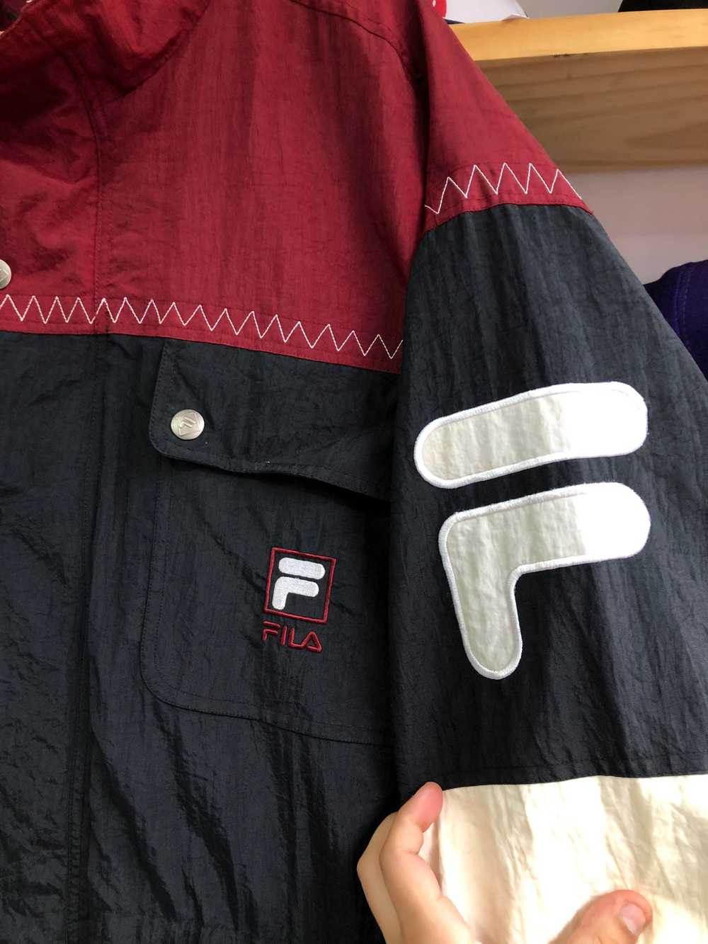 Vintage Fila Zip Up Windbreaker Parka Size XL - image 3