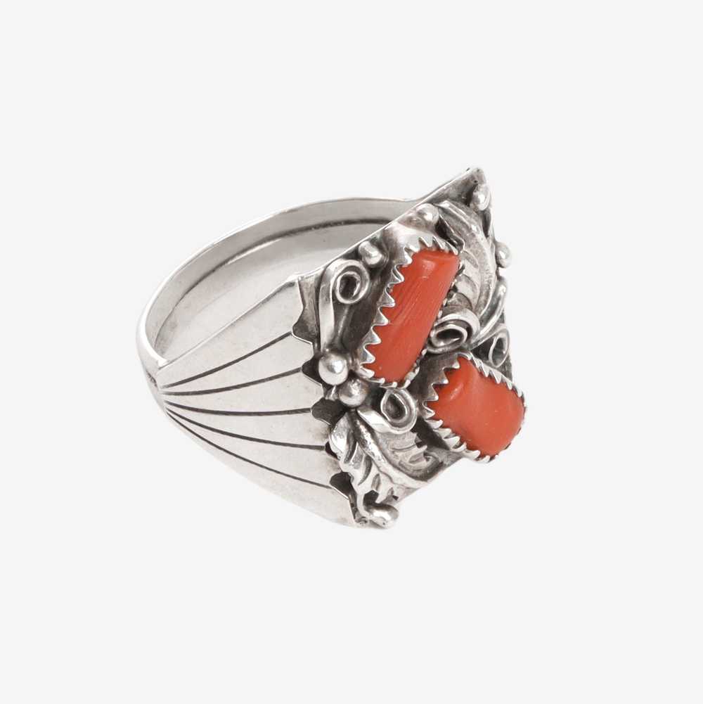 Vintage Navajo Ring - Coral - image 1