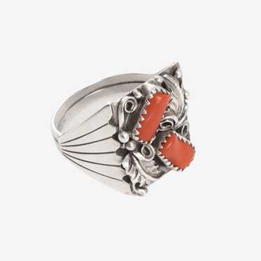 Vintage Navajo Ring - Coral - image 1