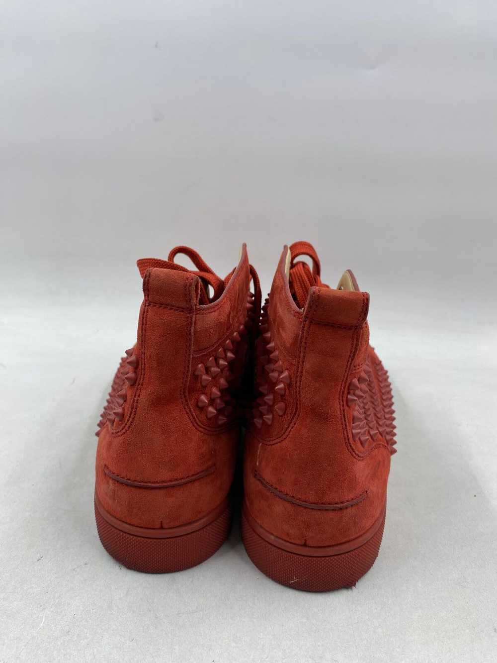 Authentic Christian Louboutin Red Suede Sneaker M… - image 4