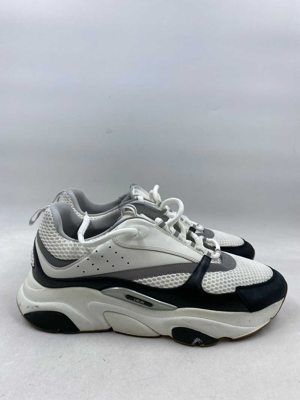 Authentic Christian Dior White Leather Sneaker M … - image 1