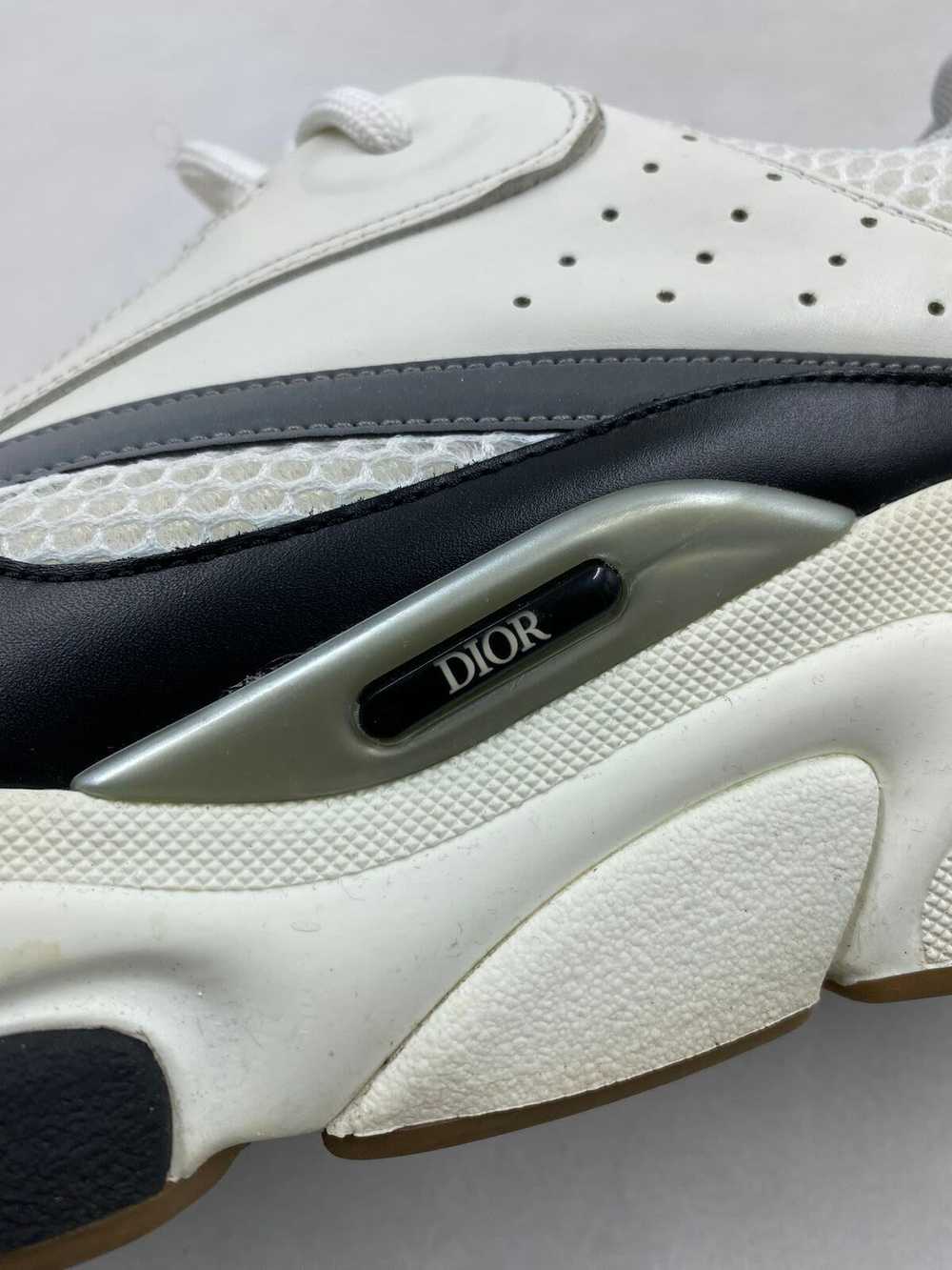 Authentic Christian Dior White Leather Sneaker M … - image 5