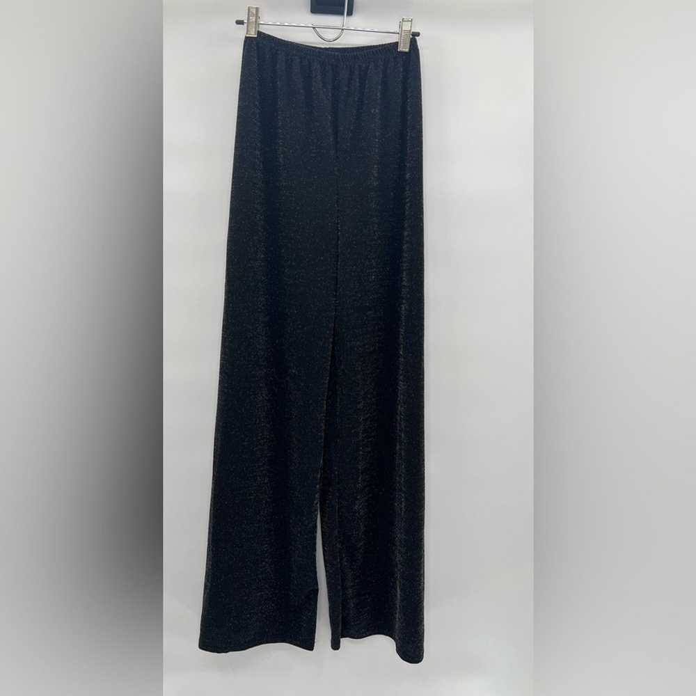 Boohoo Boohoo Shiny Wide Leg Pants Women Long Pan… - image 2