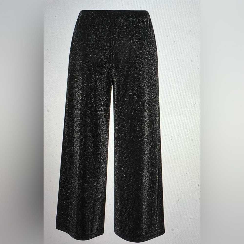 Boohoo Boohoo Shiny Wide Leg Pants Women Long Pan… - image 7