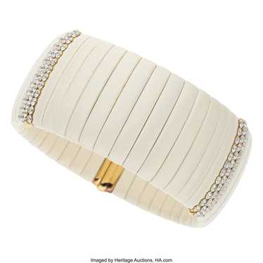 71004: Diamond, Ceramic, Gold, Silver Bracelet Sto