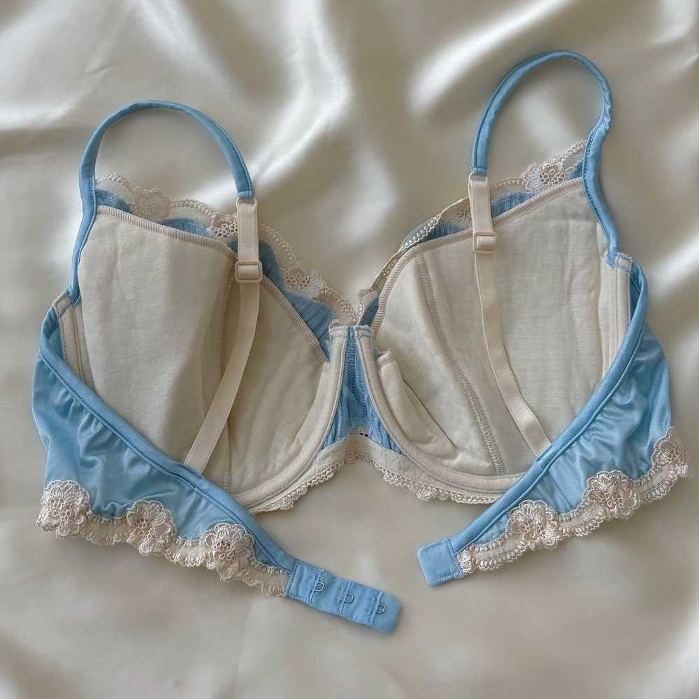 Vintage LA PERLA Sky Pleated Lace Bra - image 2