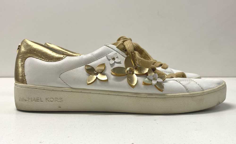 Michael Kors Leather Lola Flowered Low Sneakers W… - image 4