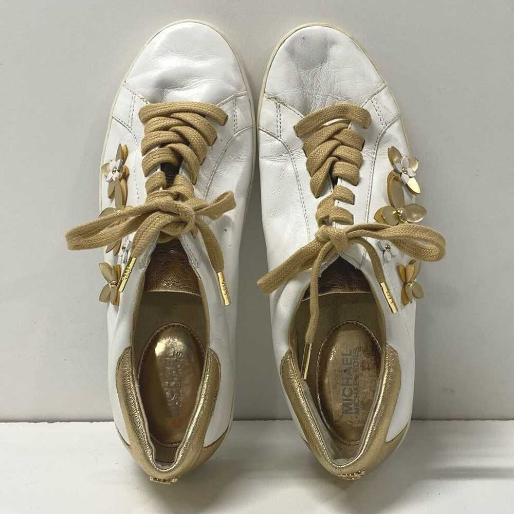 Michael Kors Leather Lola Flowered Low Sneakers W… - image 5