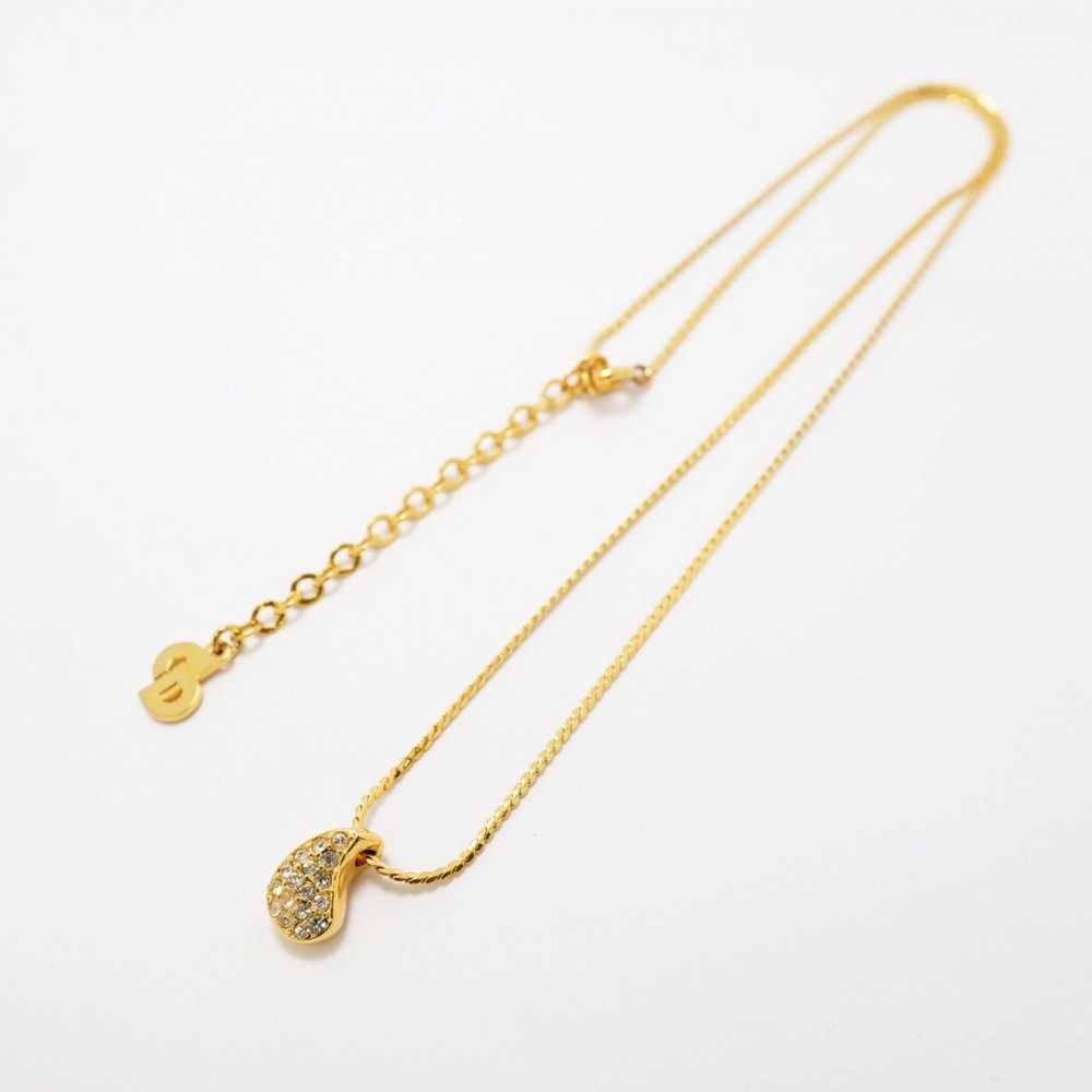 Dior Christian Dior Necklace Drop Motif GP Plated… - image 3