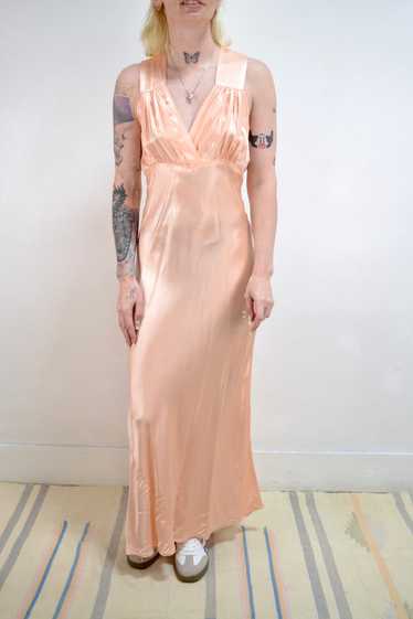 Champagne Pink Satin Slip