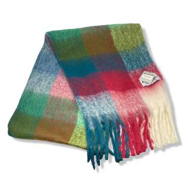 Housing Works Blue and Pink Fringe Scarf - image 1