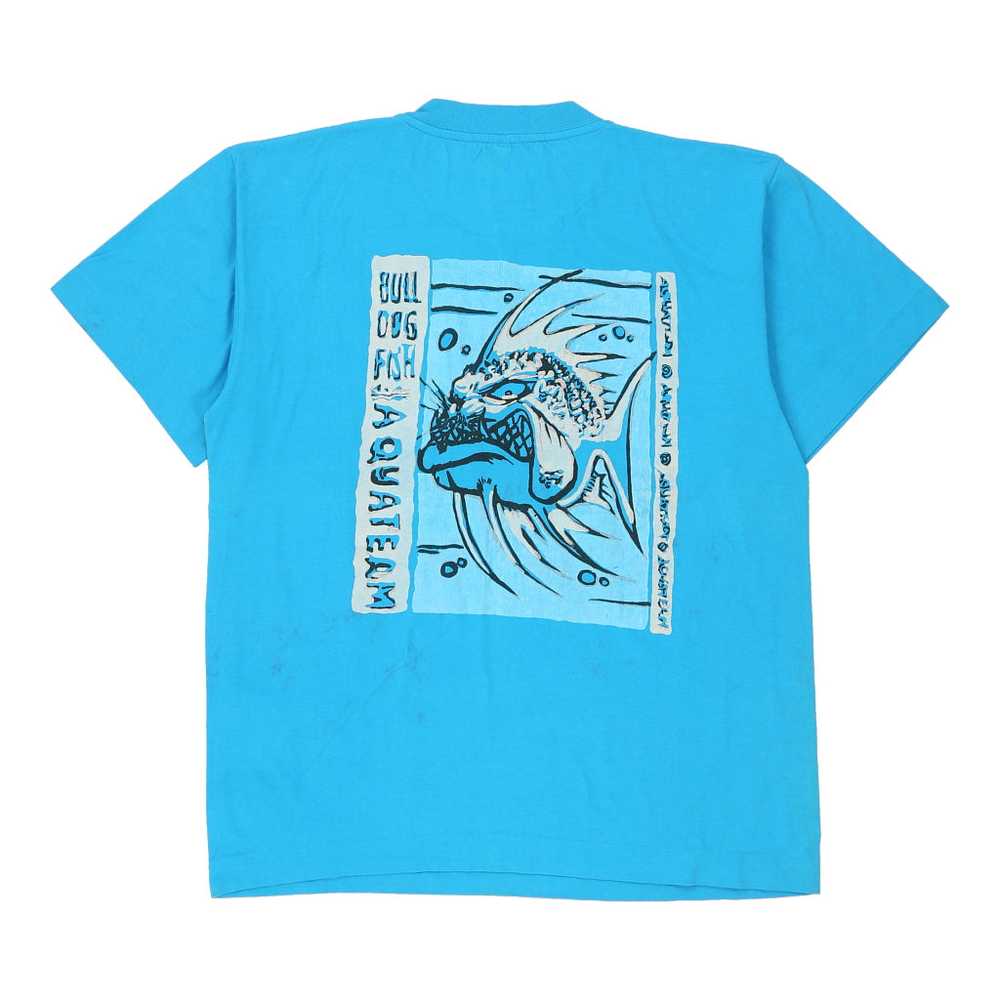 Single Stitch Bulldog Fish Unbranded Graphic T-Sh… - image 1