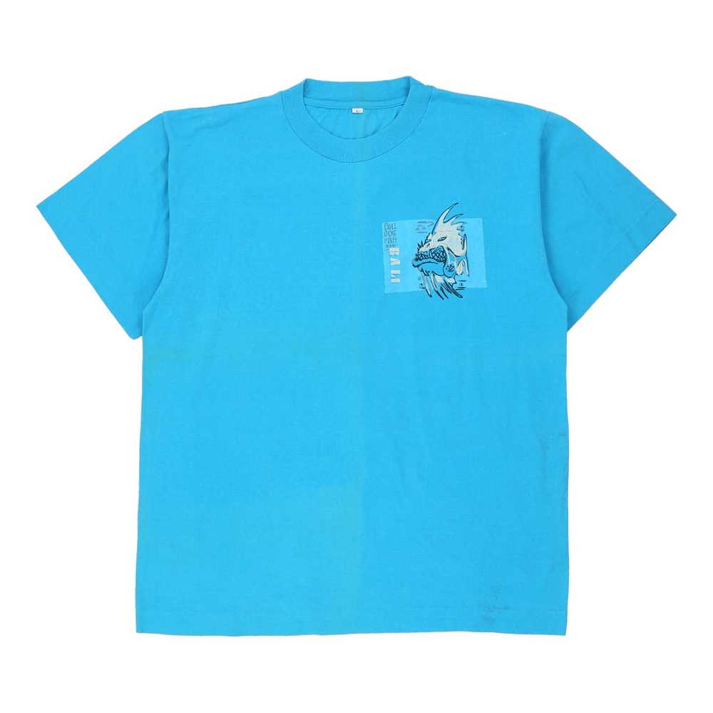 Single Stitch Bulldog Fish Unbranded Graphic T-Sh… - image 2