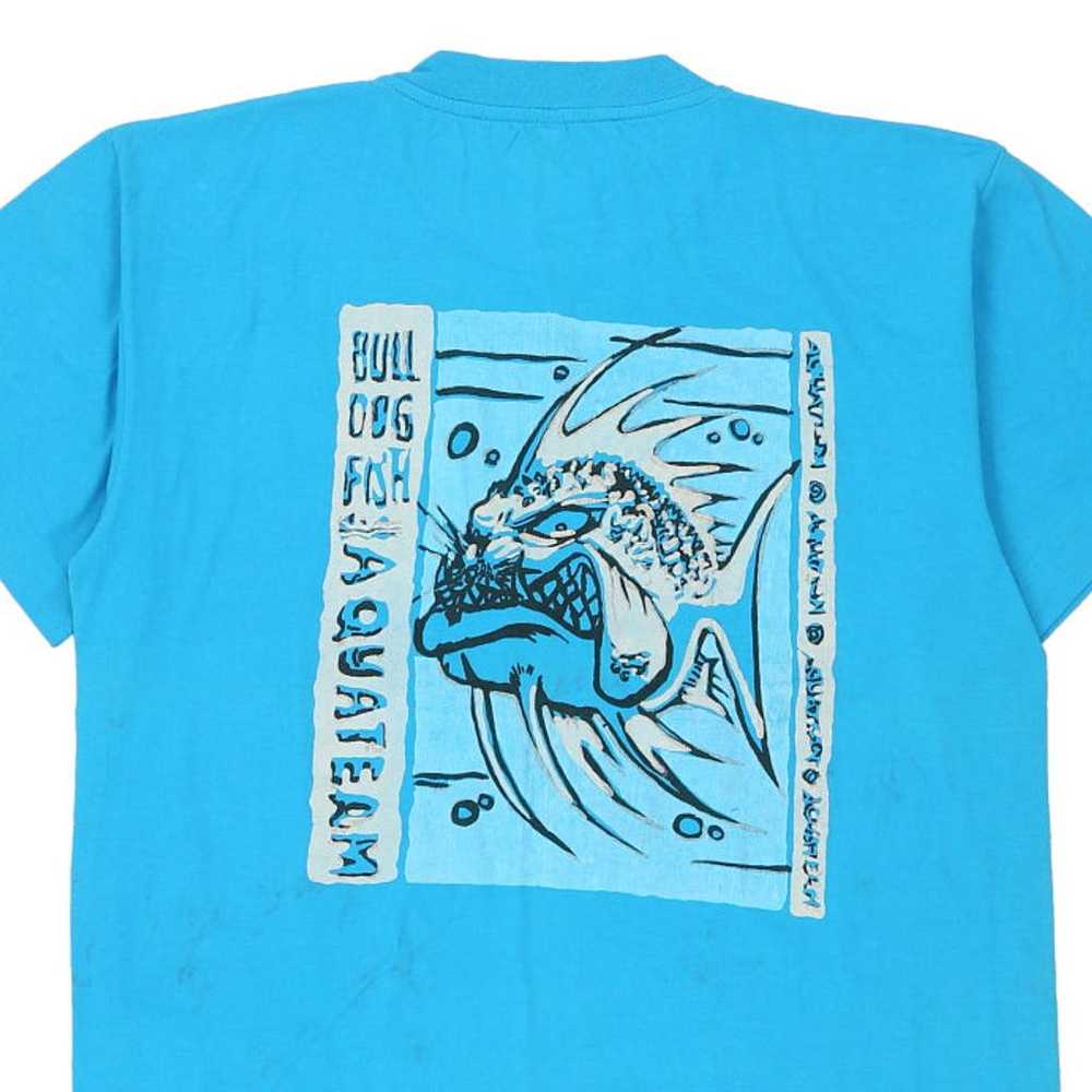 Single Stitch Bulldog Fish Unbranded Graphic T-Sh… - image 5