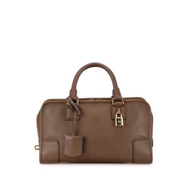 Brown LOEWE Leather Amazona 28 Handbag