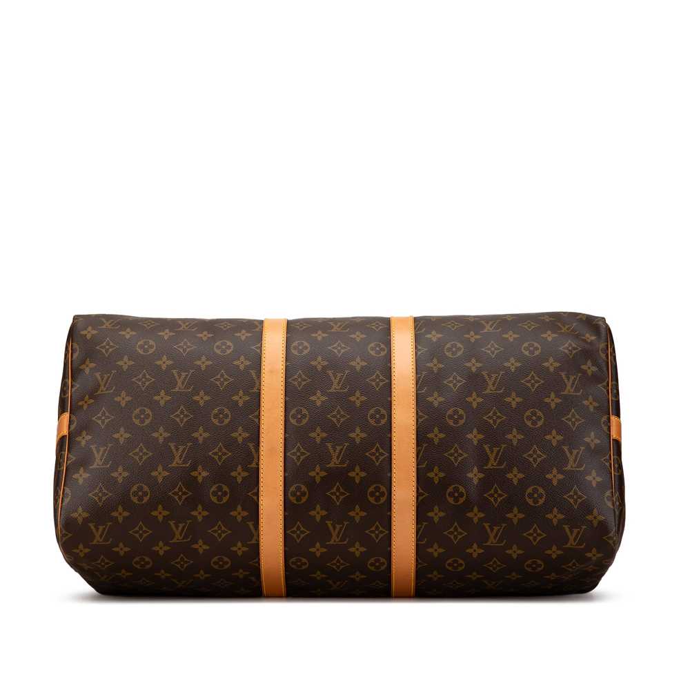 Brown Louis Vuitton Monogram Keepall Bandouliere … - image 3