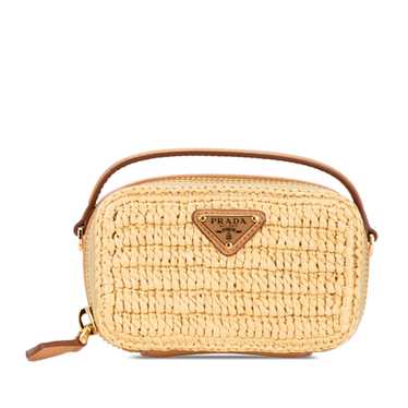 Brown Prada Mini Crochet Satchel