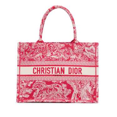 Pink Dior Medium Toile de Jouy Book Tote - image 1