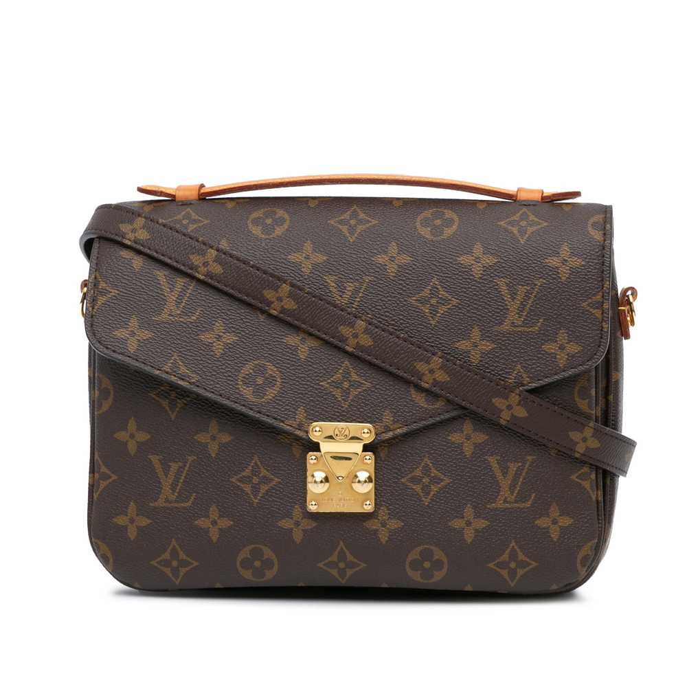 Brown Louis Vuitton Monogram Pochette Metis Satch… - image 1