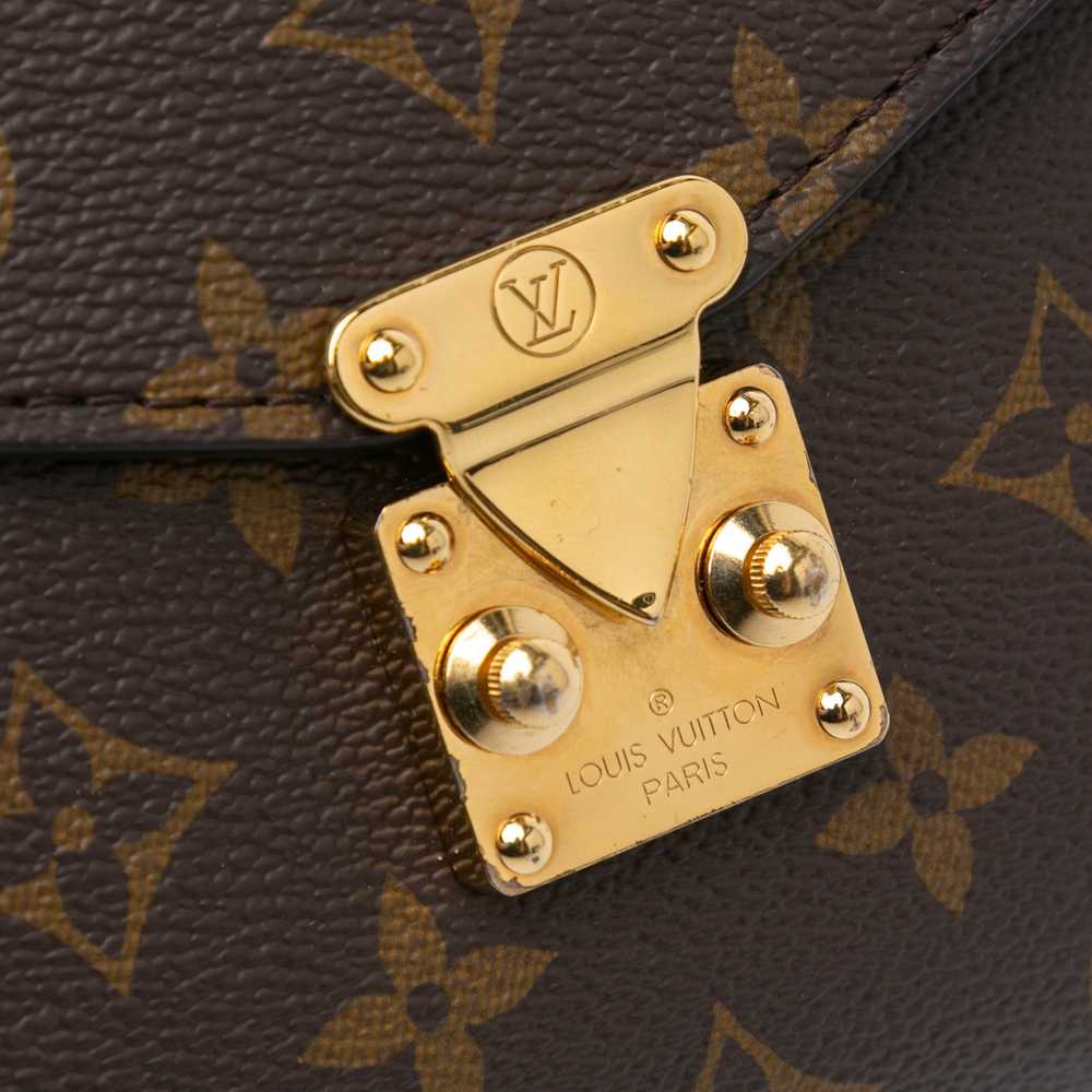 Brown Louis Vuitton Monogram Pochette Metis Satch… - image 8