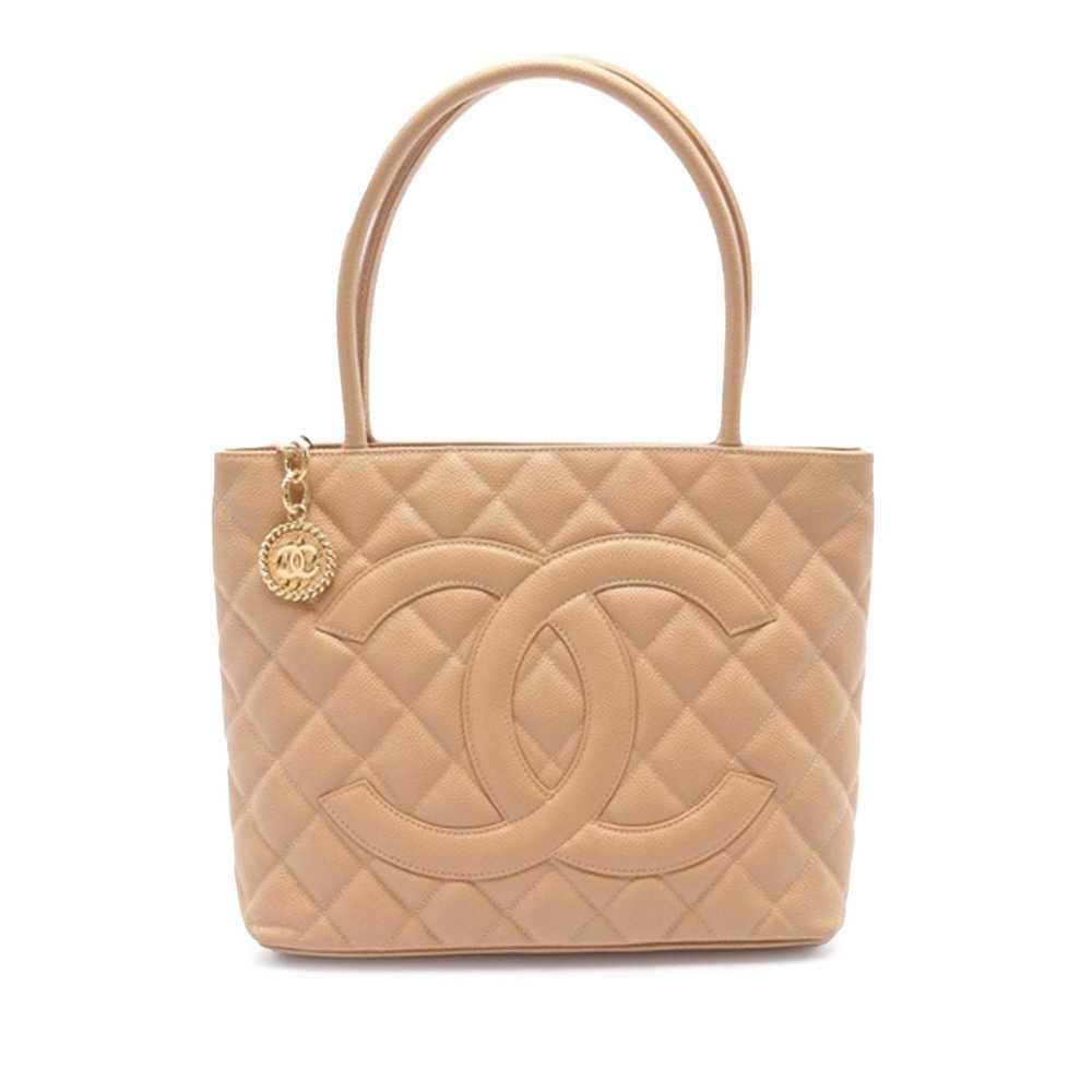 Brown Chanel Caviar Medallion Tote - image 1