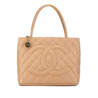 Brown Chanel Caviar Medallion Tote - image 1