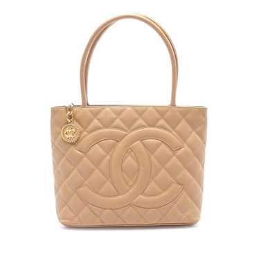 Brown Chanel Caviar Medallion Tote - image 1