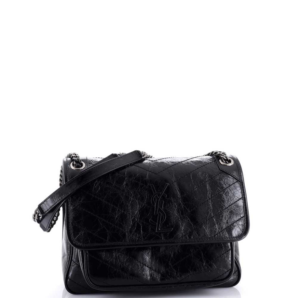 Saint Laurent Niki Chain Flap Bag Matelasse Chevr… - image 2