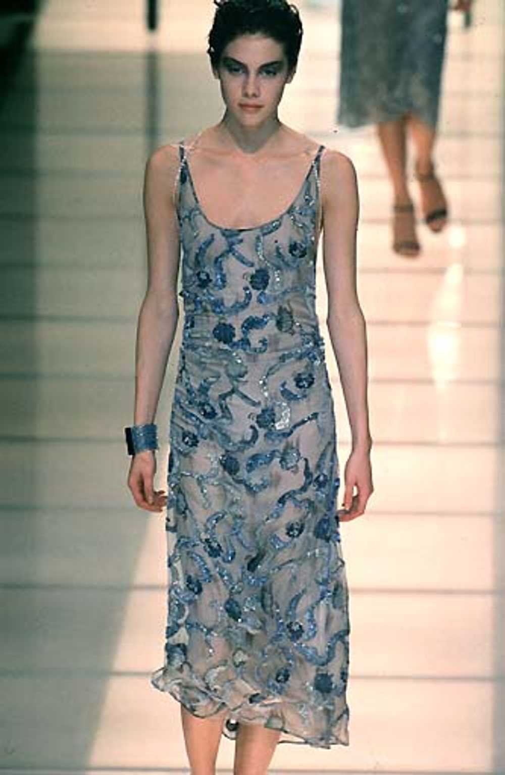 S/S 1998 Runway Giorgio Armani Beaded Chinoiserie… - image 8